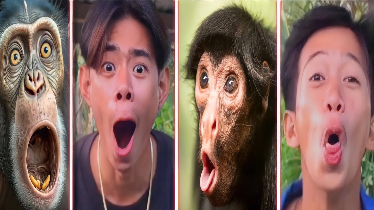 Monkey pose challenge🤣