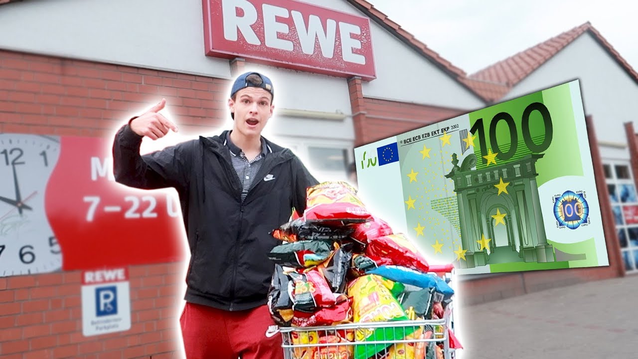 FÜR ÜBER 100€ CHIPS EINKAUFEN! **WAGEN ÜBERFÜLLT**
