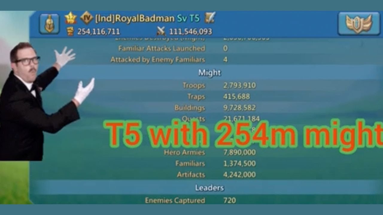 🔥Lords Mobile Youngest T5 Account! How I Reached 254M Might After T5 Unlock 🏰