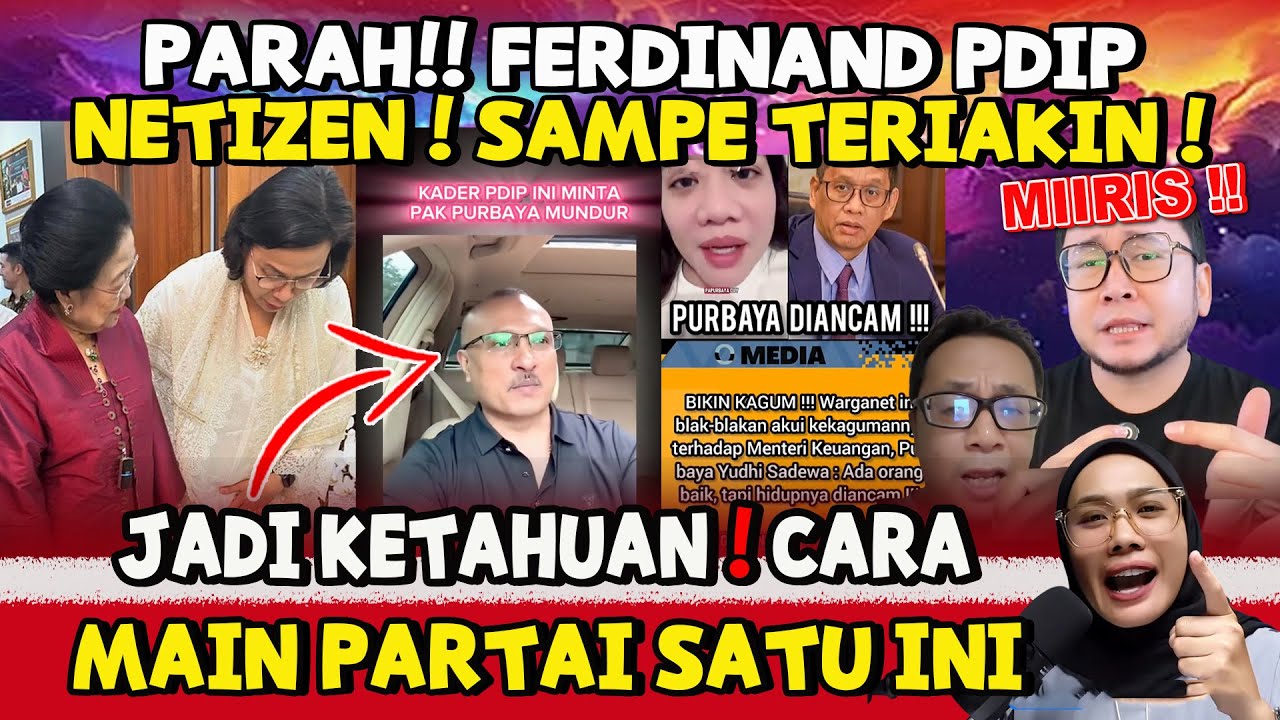 NIATNYA TUNTUT PURBAYA MUNDUR KO MALAH BLUNDER—PDIP GA BISA NYETIR YAA WKWK