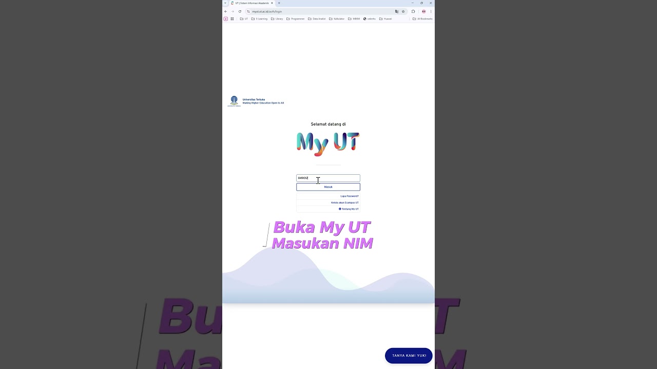 Login E-Learning UT