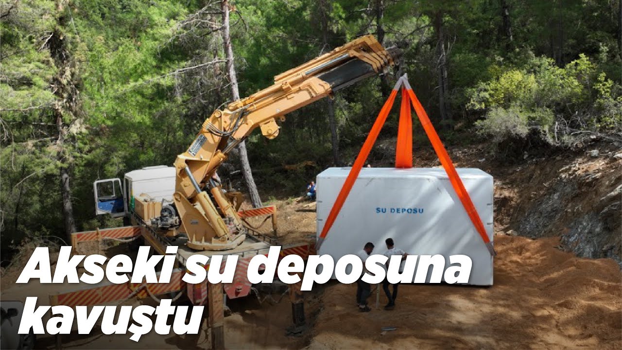 Akseki su deposuna kavuştu