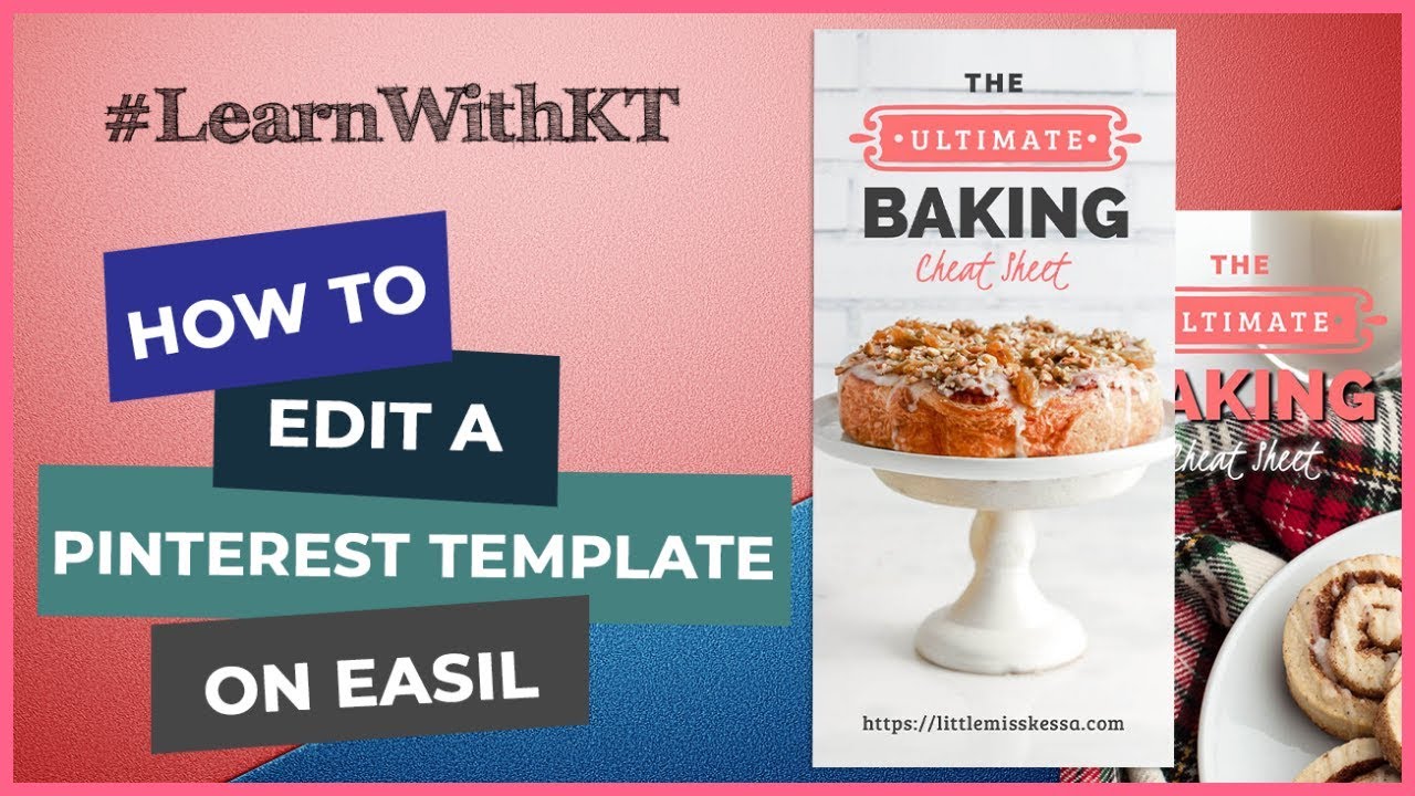How To Edit A Pinterest Template Using Easil | LEARNWITHKT