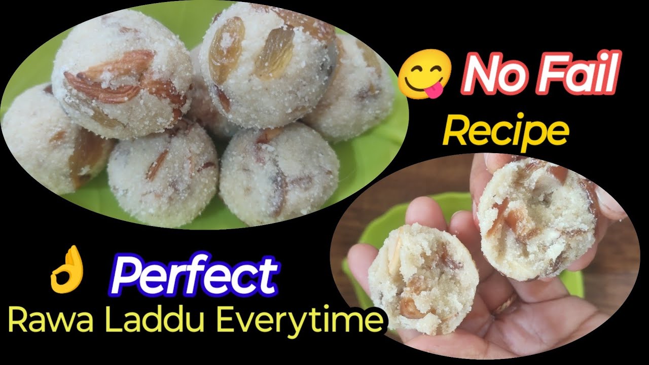 “Soft & Perfect Rawa Laddu in Minutes 😍 | Secret 🤫 Trick Inside!”