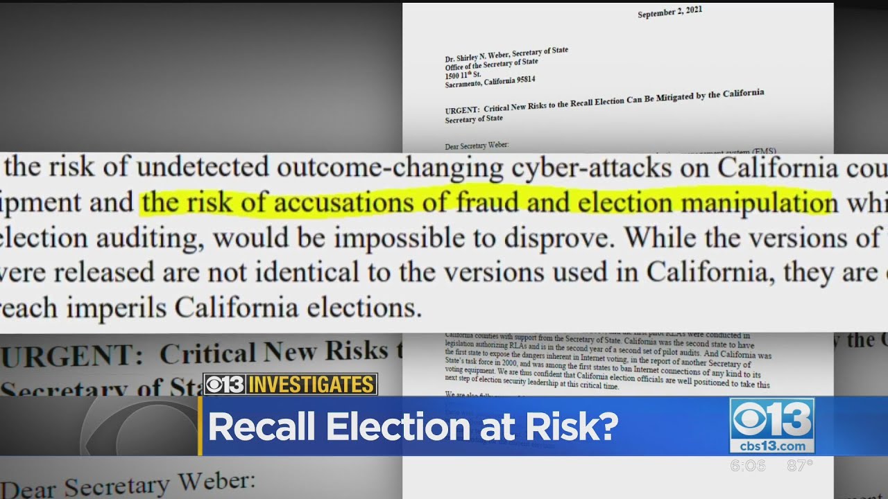 California Recall Election At Risk?