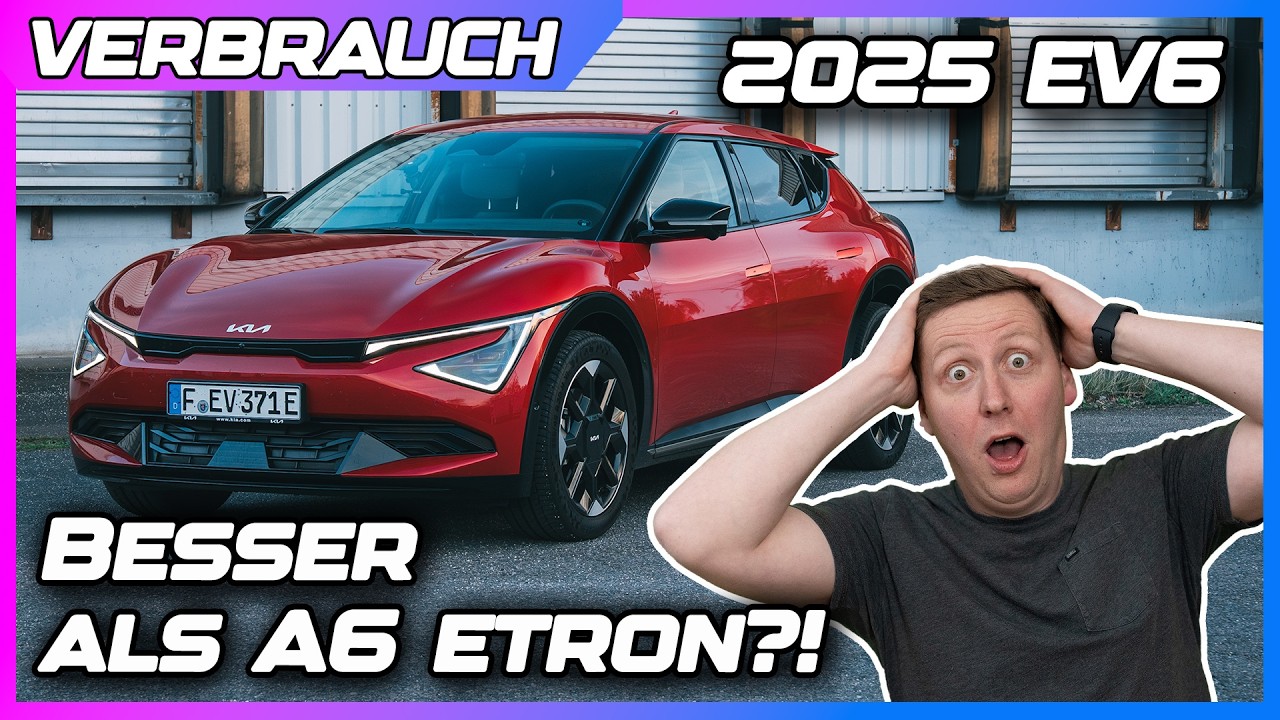2025 KIA EV6 (84 kWh, RWD, Earth) | Wirklich ÜBER 500km Reichweite?! | Verbrauchstest