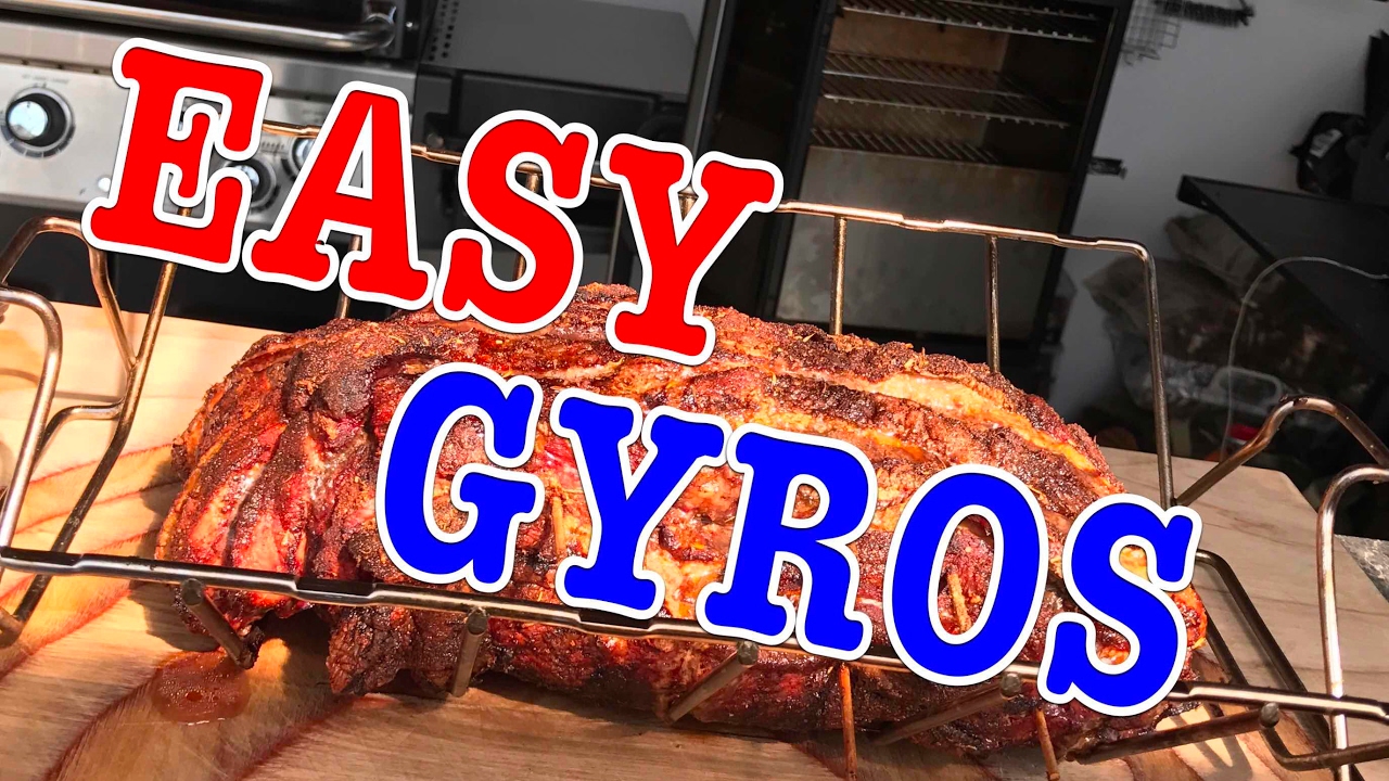 GYROS als FÄCHERBRATEN ganz einfach vom SMOKER --- Klaus grillt