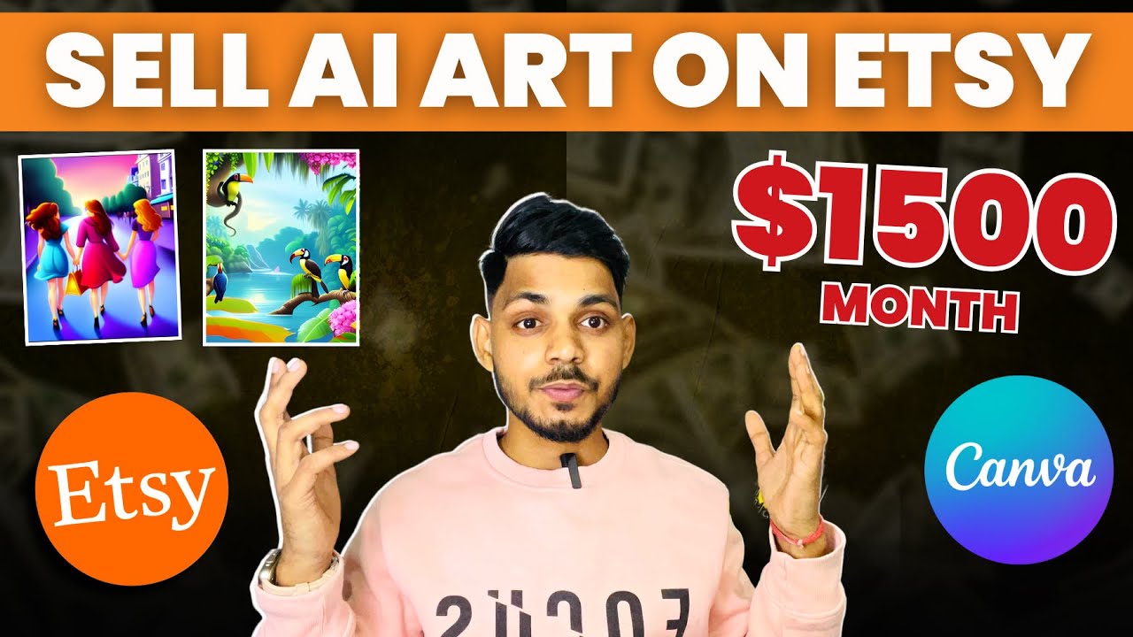 How To Sell Ai Art On Etsy Using ChatGPT + Canva (Step-By-Step Tutorial)