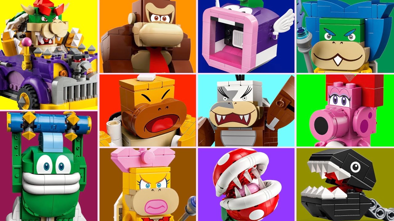 ALL ORIGINAL LEGO Bosses in Super Mario Bros Series - LEGO //vs// GAME