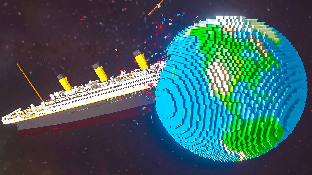 When you crash the Titanic into the Earth...