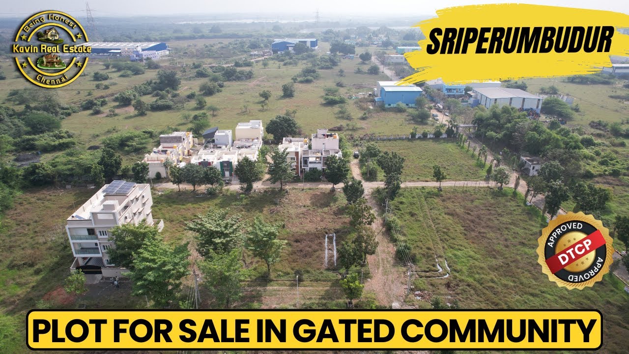 ID 2135 - Plot For Sale In Gated Community Sriperumbudur || DTCP Approved || 23 Ft & 30 Ft Road