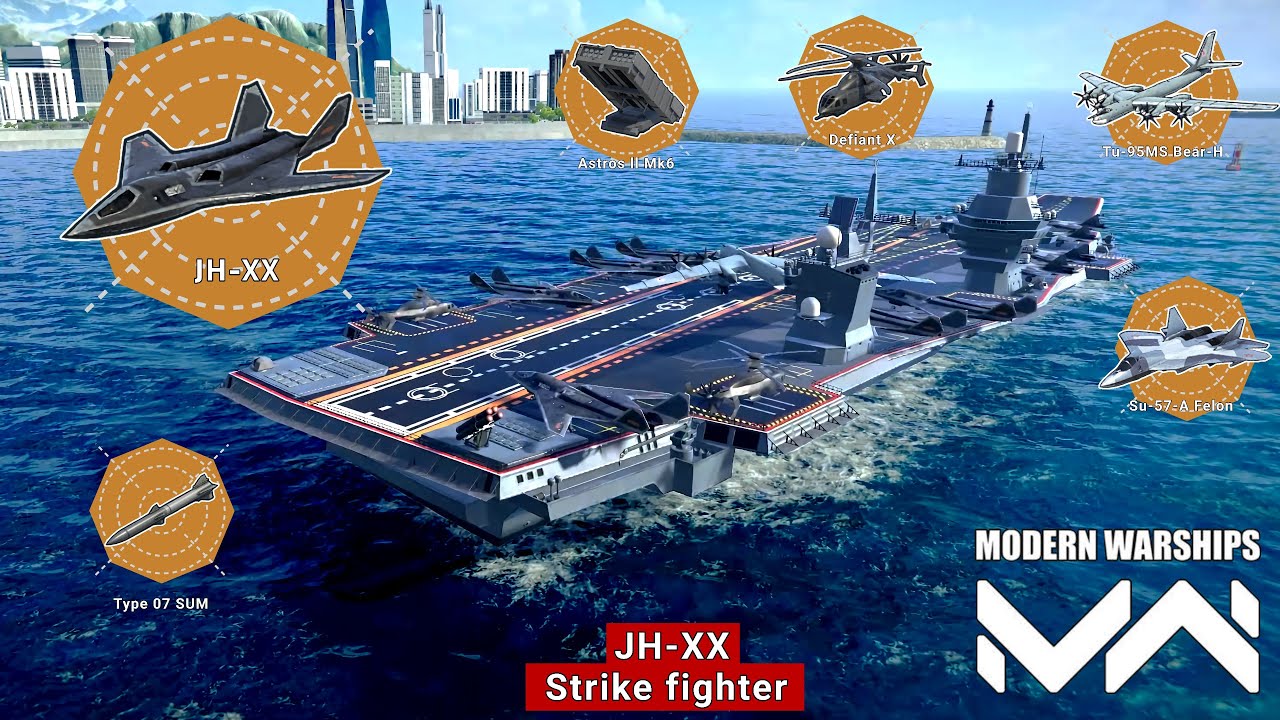 Brutal damage  JH-XX Strike Fighter  , ALL time Best / Modern Warships _ gameplay