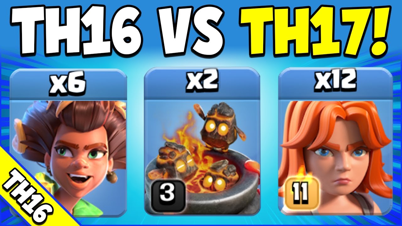 Best TH16 vs TH17 Attack Strategy for 3 STARS! Best TH16 Attack Strategy (Clash of Clans)