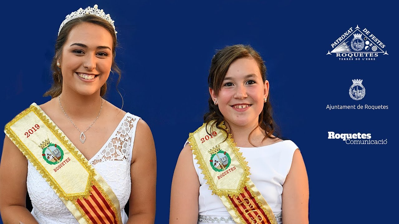 Proclamació de Pubilles i Pubilletes de les Festes Majors de Roquetes 2019.