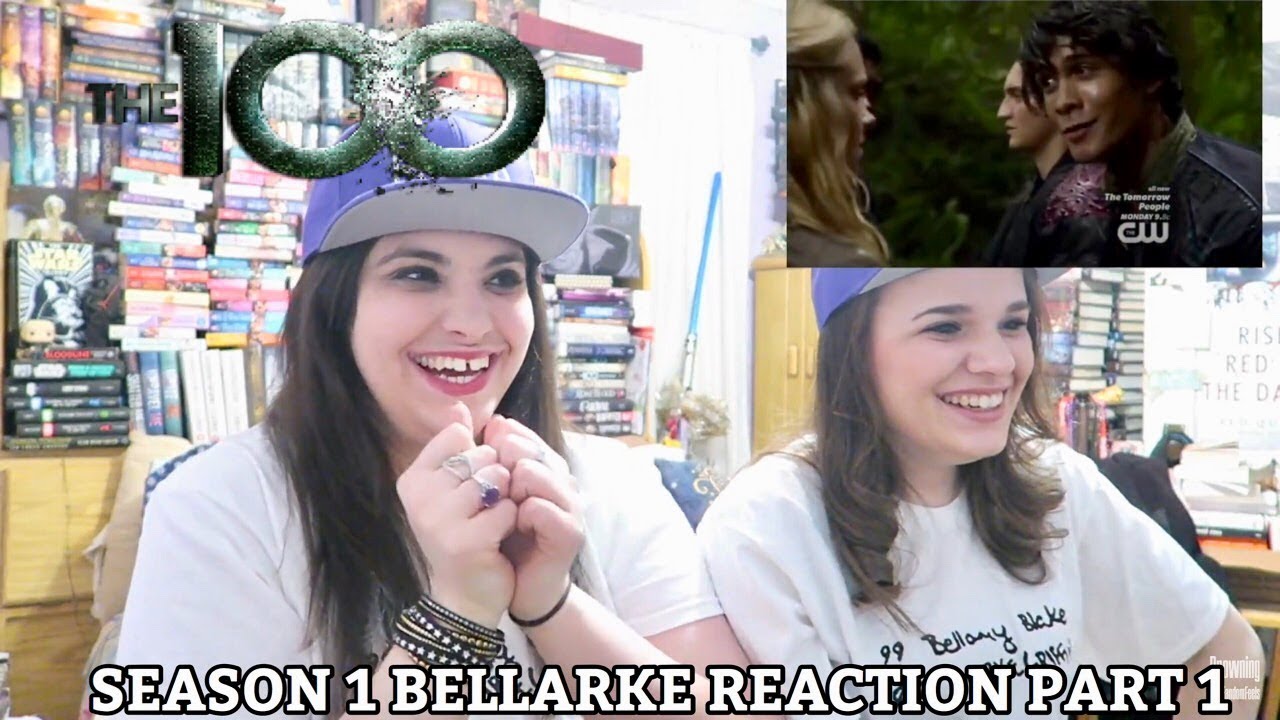THE 100 SEASON 1 BELLARKE SCENES REACTION PT 1