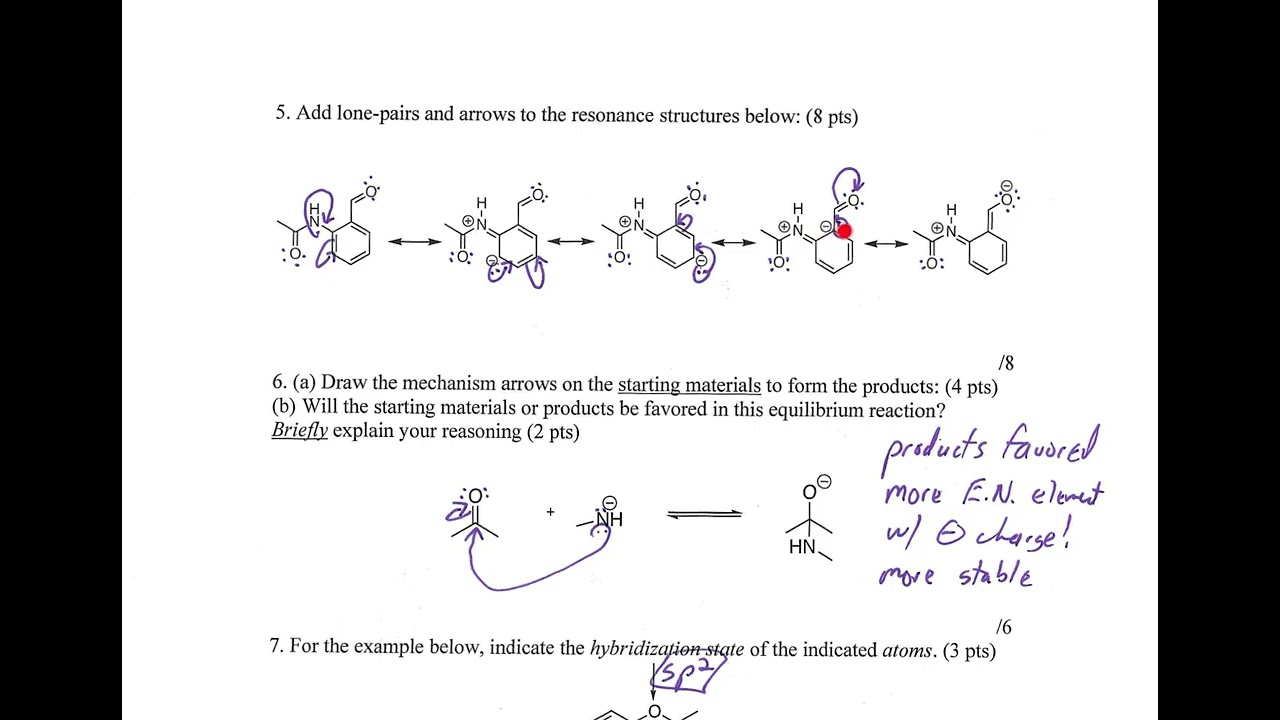 CHM 251 Fall Unit 1 KEY Practice Exam 2025