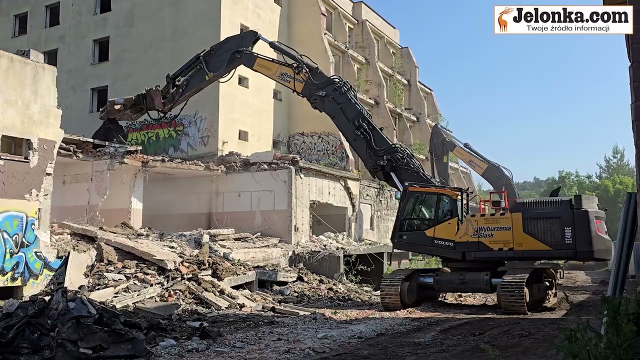 Hotel Sudety wyburzanie