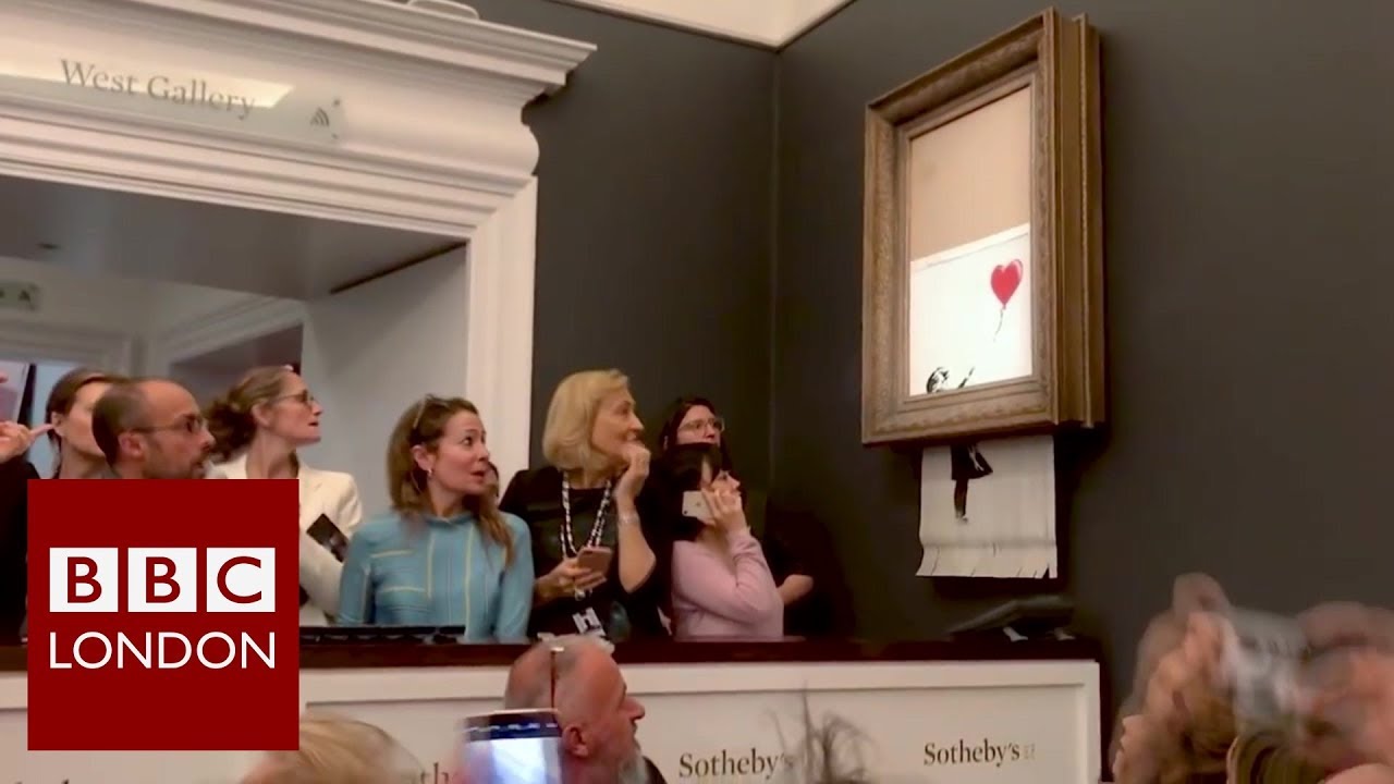 Banksy shredding 'didn't go to plan' - BBC London