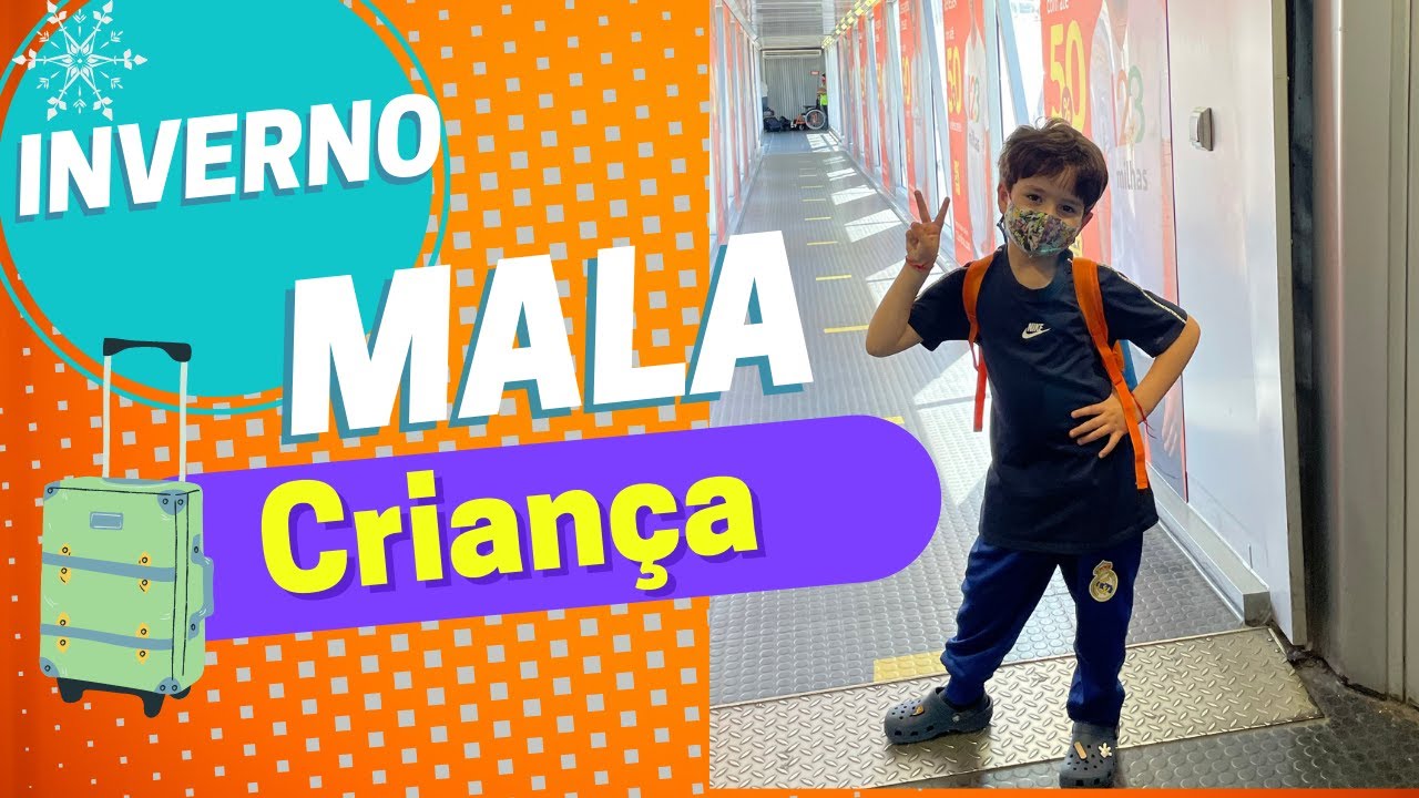O que levar na mala de criança para Inverno e Neve - Temperaturas negativas #mala #oquelevarnamala