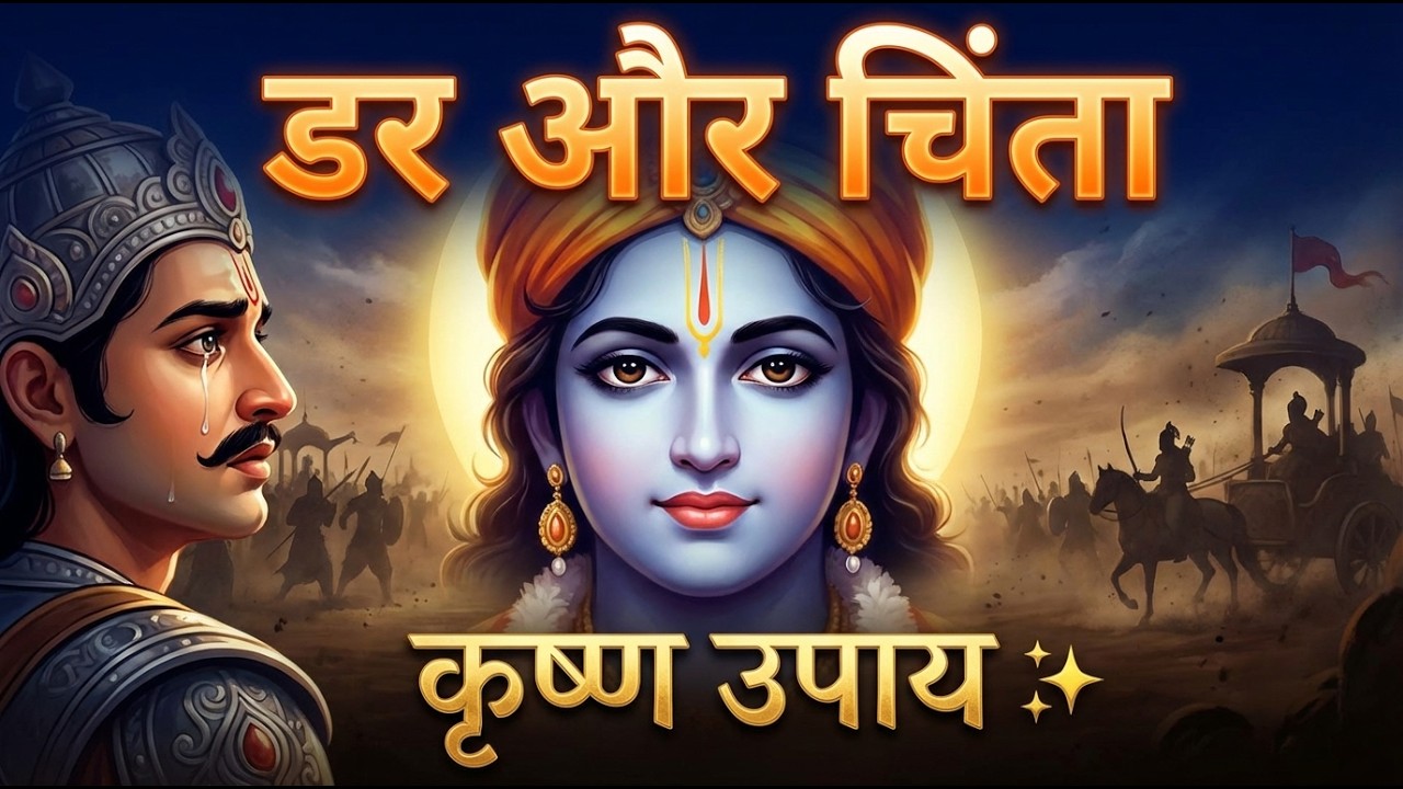 तनाव, डर और चिंता से मुक्ति – श्रीकृष्ण के दिव्य उपाय | Bhagavad Gita Wisdom for Stress Relief