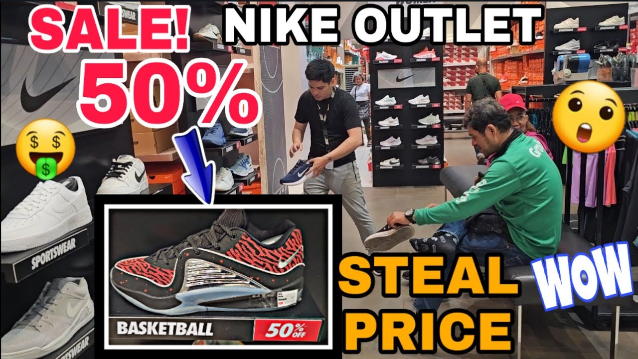 NIKE OUTLET Riverbank Marikina SALE up to 50% off! JORDAN at NIKE SHOES steal Price