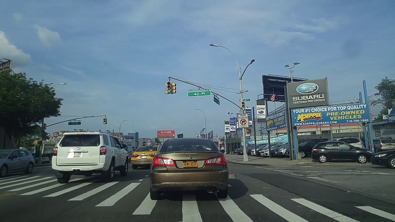 Driving from Yorkville in Manhattan to Woodside in Queens,New York