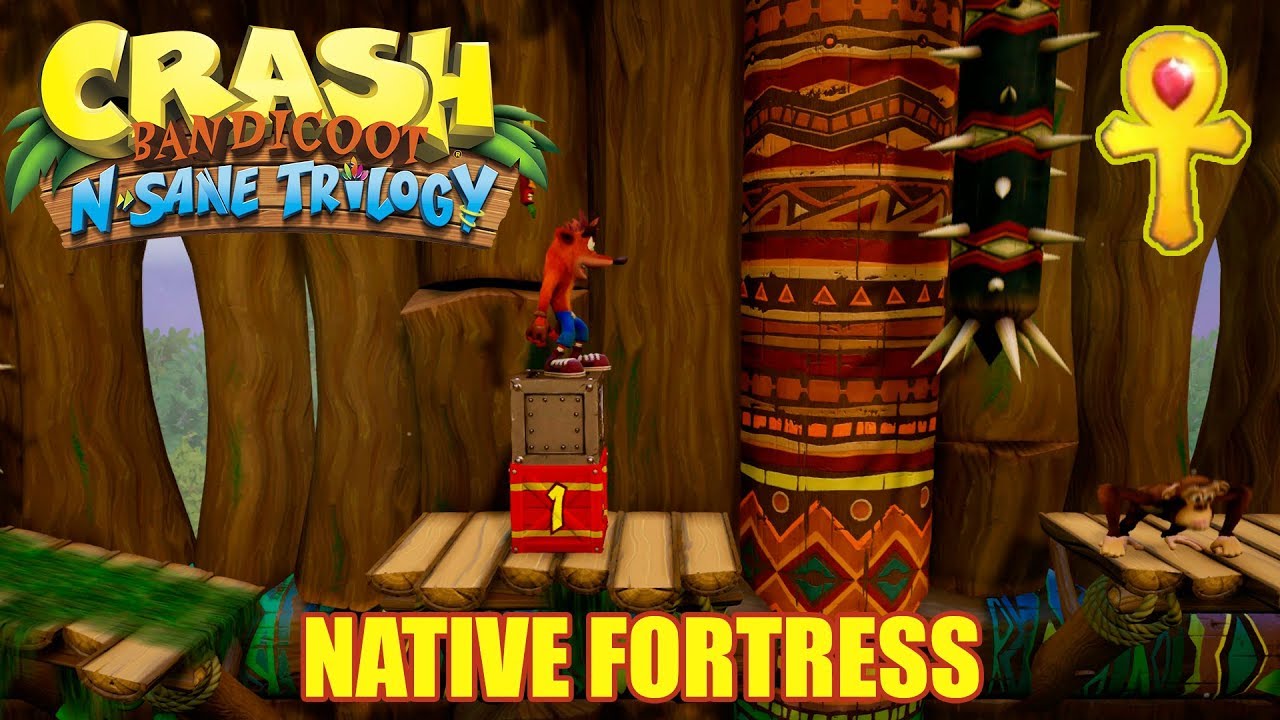 🎮Crash Bandicoot: Native Fortress (Time Trial) (Gold Relic)🎮