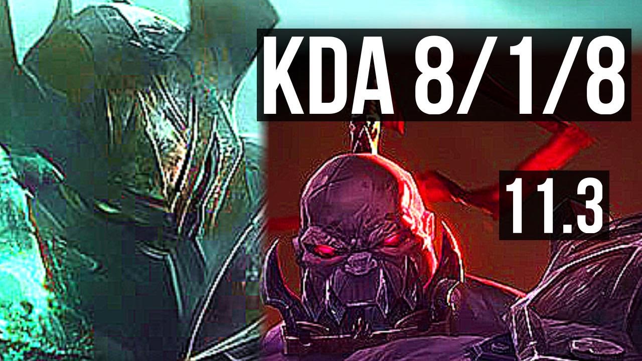 MORDEKAISER vs SION (TOP) | 8/1/8, 2.2M mastery, Dominating | NA Master | v11.3