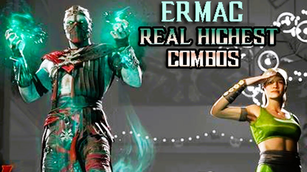 MK1 - Ermac & Sonya Highest Damage Combos (41% - 78%)