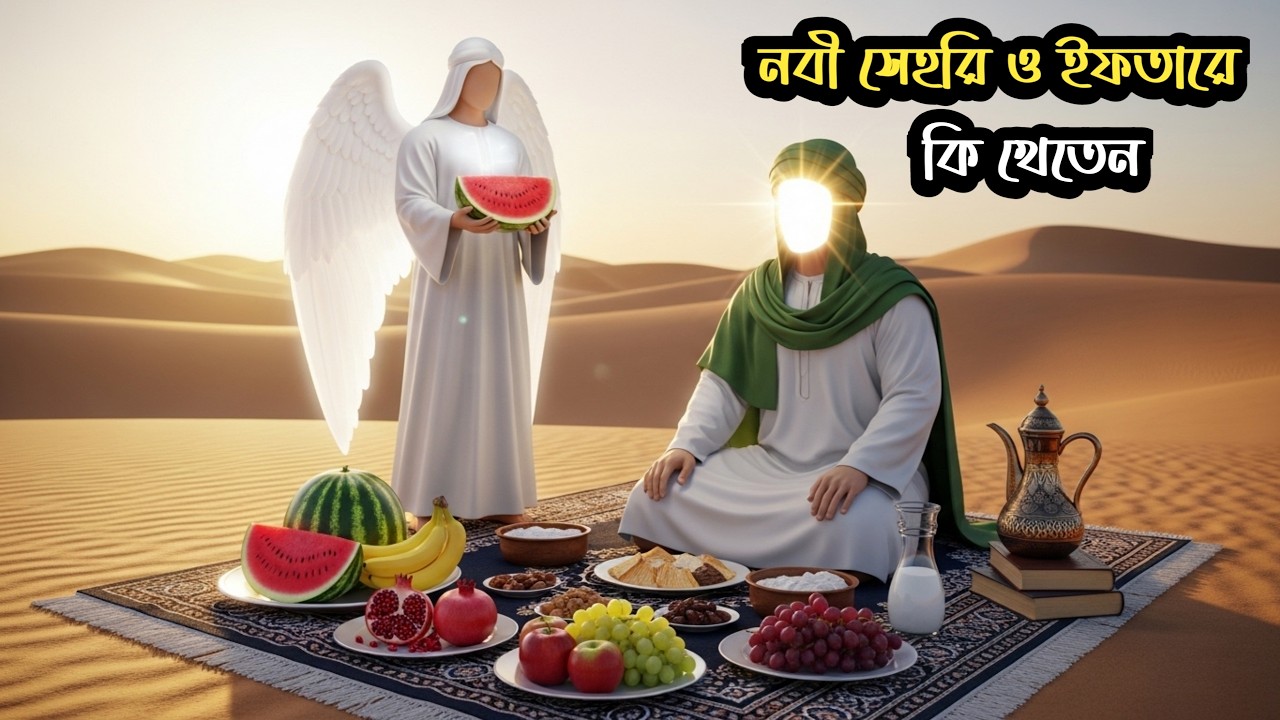 পবিত্র রমজান মাসে হযরত মুহাম্মদ (সাঃ) কীভাবে সেহরি ও ইফতার করতেন । ইসলামিক স্টোরি । Quran er Golpo
