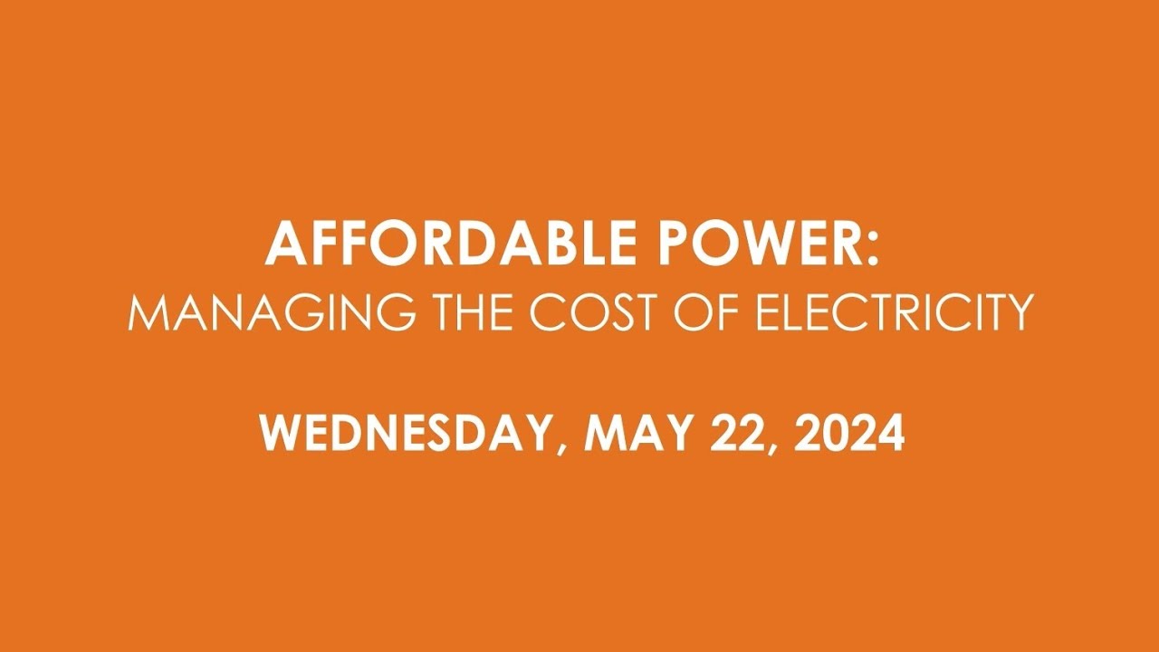 Power Talks - Affordable Power: Managing the Cost of Electricity