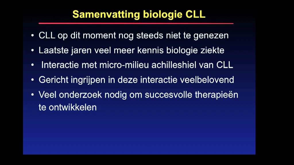 st.Contactgroep Leukemie  CLL deel1