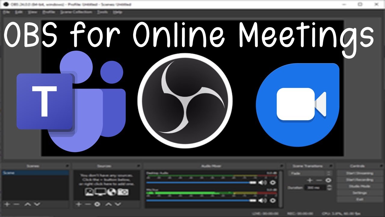How to use OBS in MS Teams and Zoom Meetings