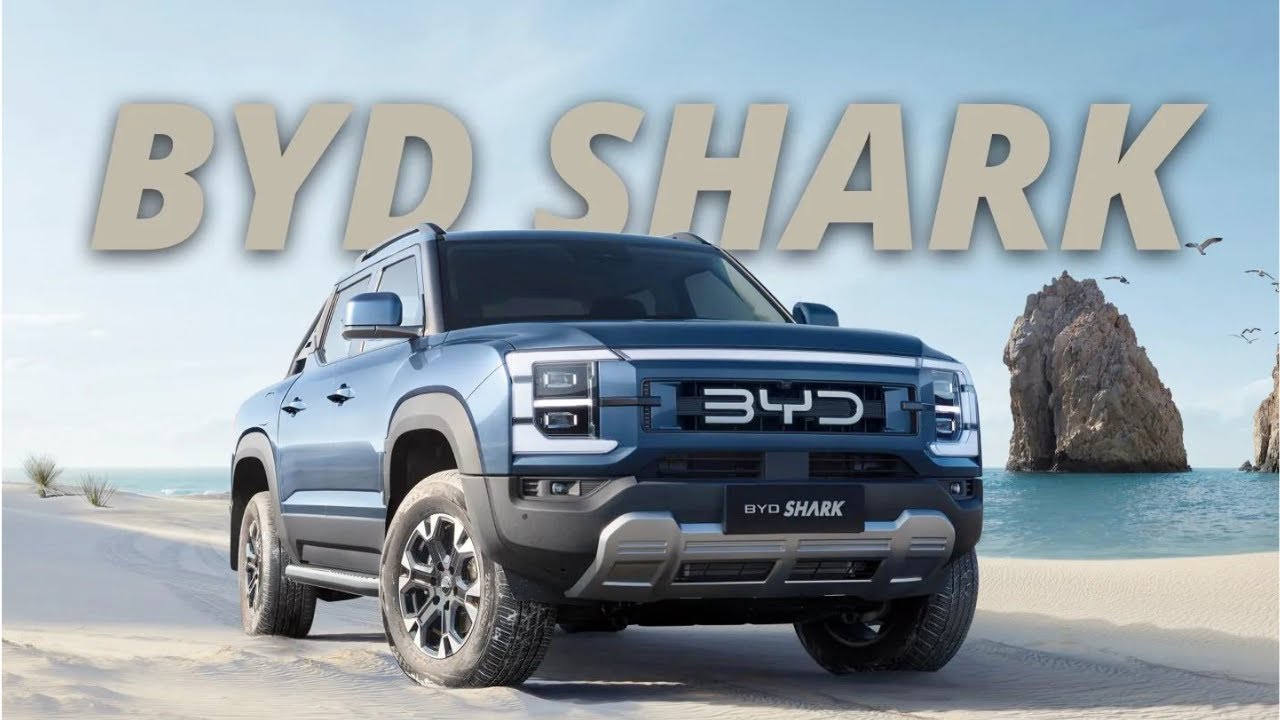 BYD SHARK DMO Пикап Гибрид. Электромобиль BYD Shark, Radar RD6, JMC YuHu EV #byd #bydshark #pickup