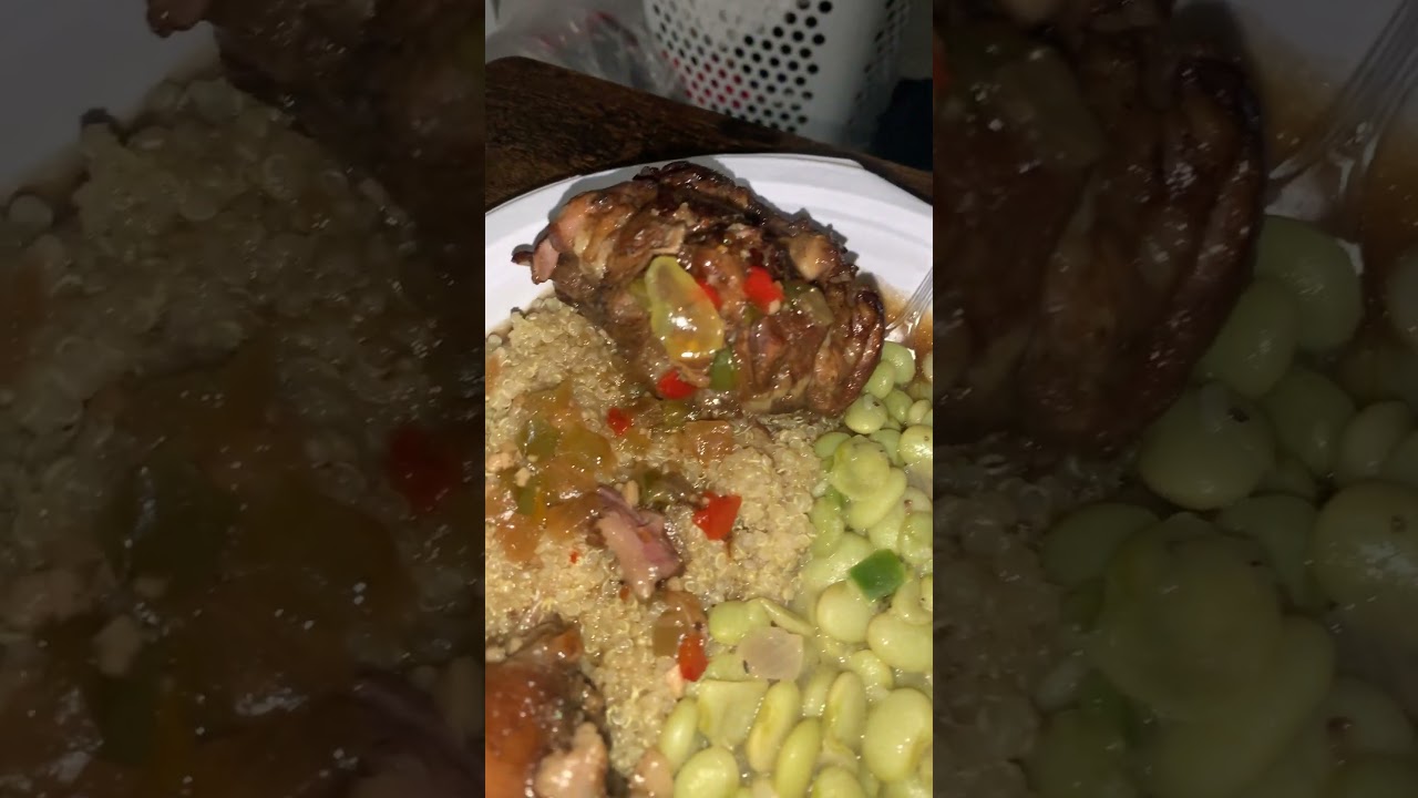 Ox tails x Lima Beans x Quinoa #food #foodie #reesetv  #dinner