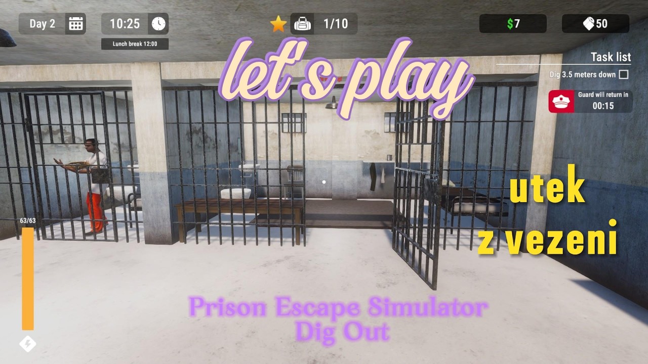 Prison Escape Simulator  | Povede se mi utéct ?  | let's play  #1
