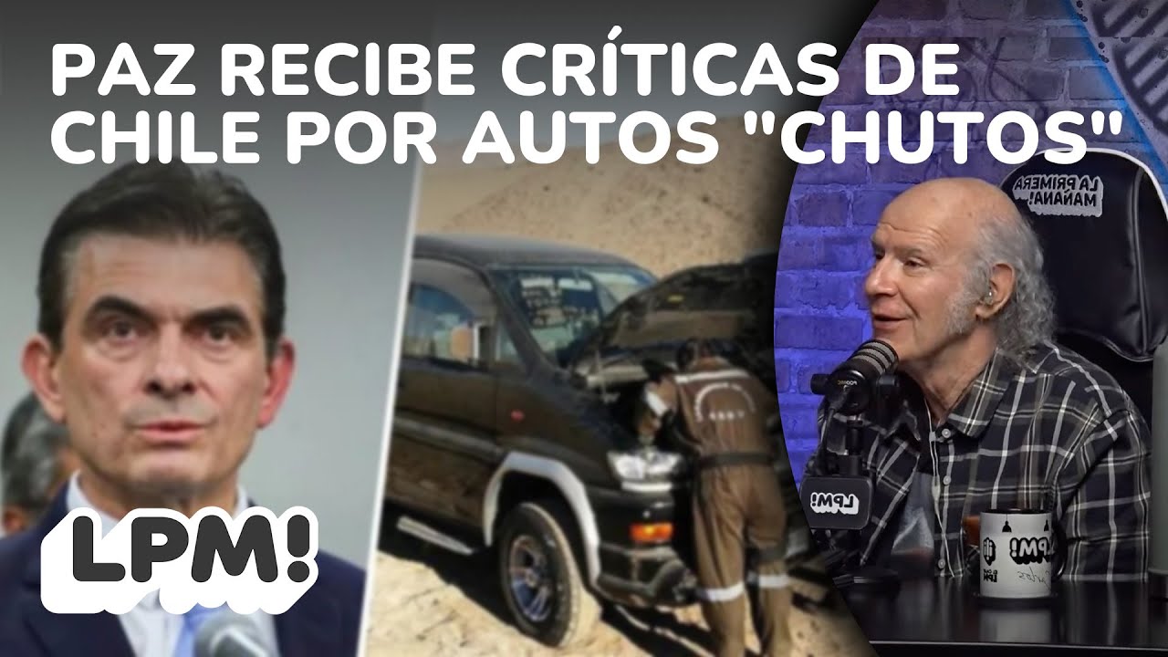 RODRIGO PAZ RECIBE CRÍTICAS DESDE CHILE POR MINIMIZAR CANTIDAD DE AUTOS 