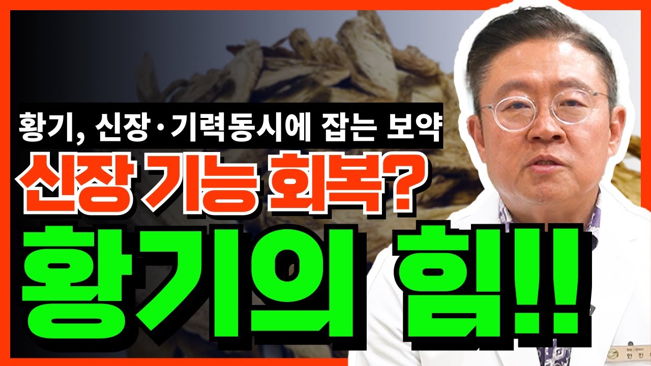 신장 기능 회복? 황기의 힘 