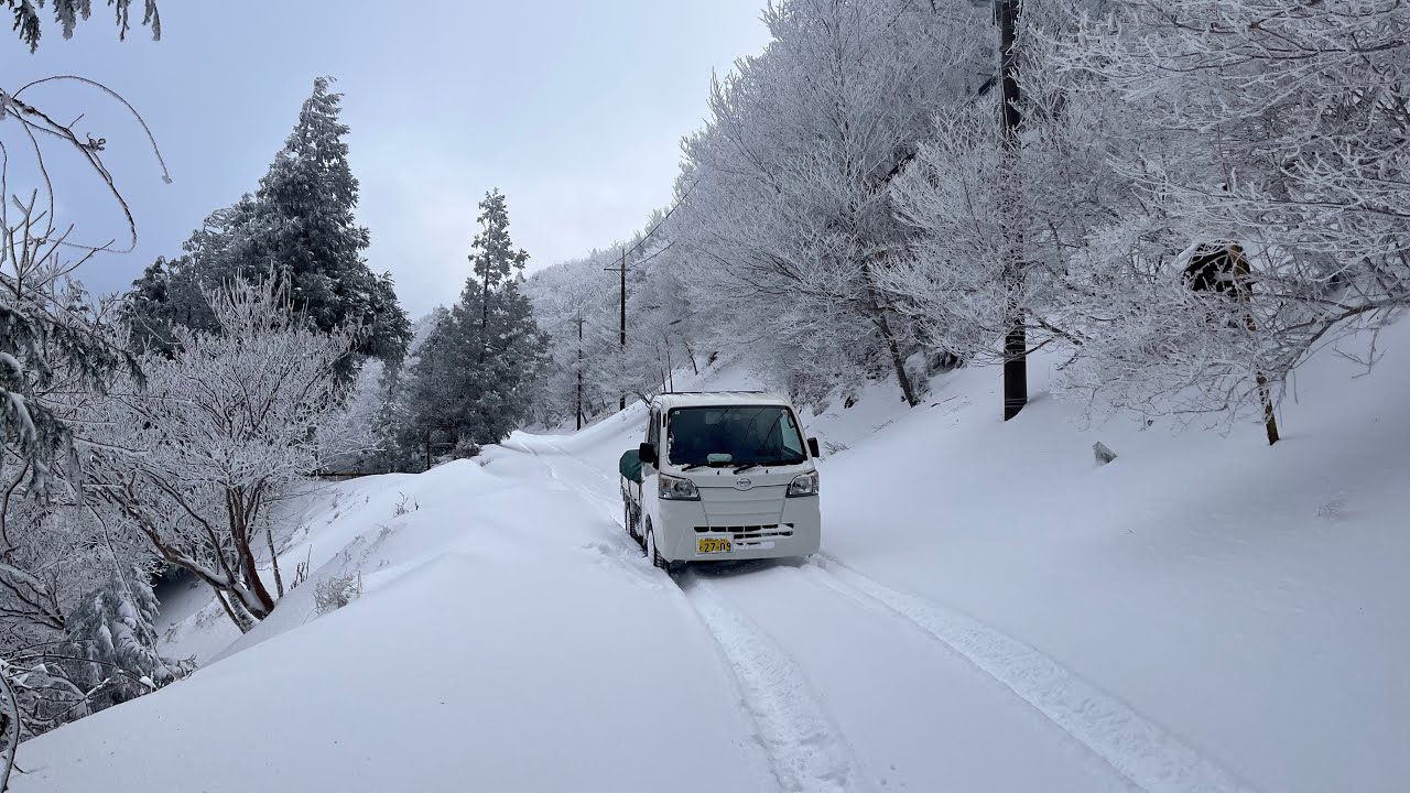 軽トラでスノーアタック　護摩山スカイタワー付近編 (2026/01/04)［全日本林道組合］