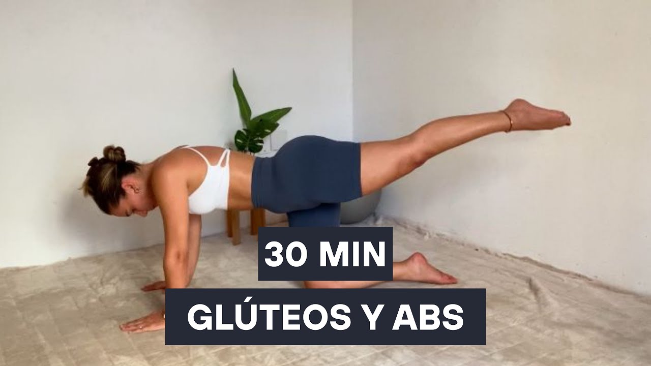 30 MIN GLÚTEOS Y ABDOMEN | Trabajo de Pilates Mat en casa. Sin elementos