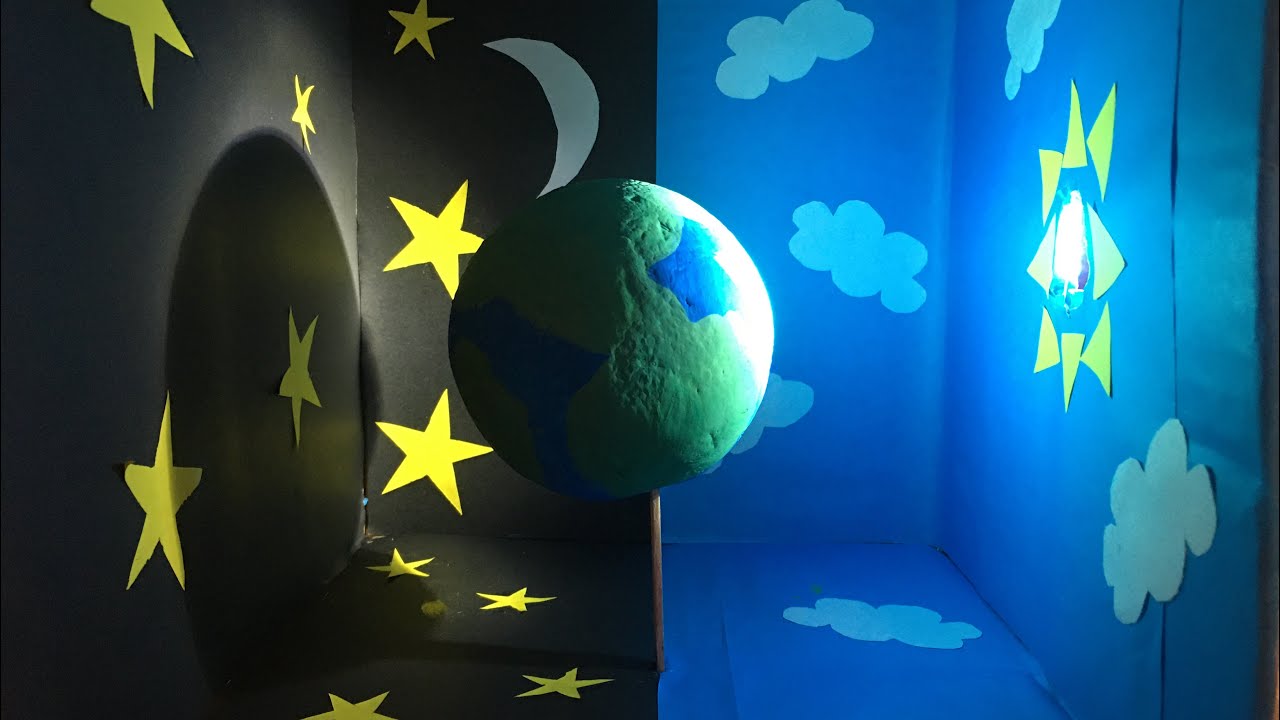 Maqueta didáctica del día ☀️y la noche 🌙 para niños y niñas