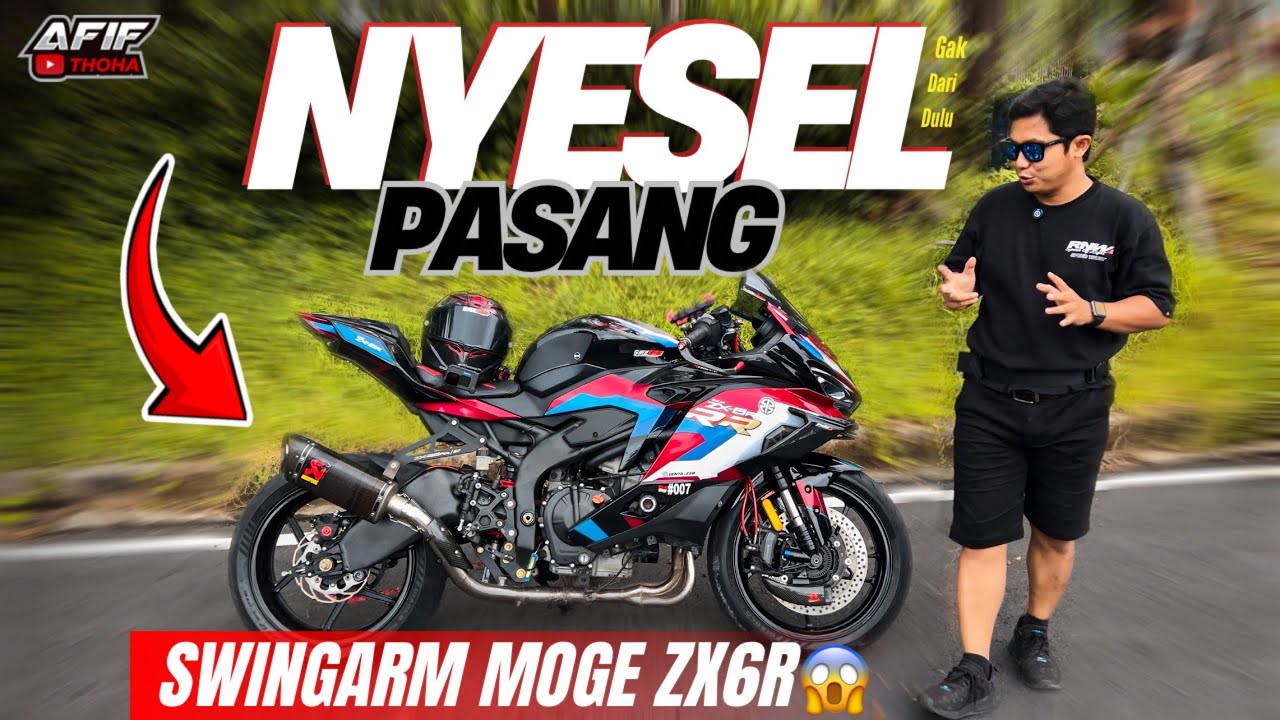 NYESEL PASANG SWINGARM MOGE DI ZX25R‼️ BEGINI HASILNYA😱 ZX25R + SWINGARM ZX6R GANTENG POL G'ADA OBAT