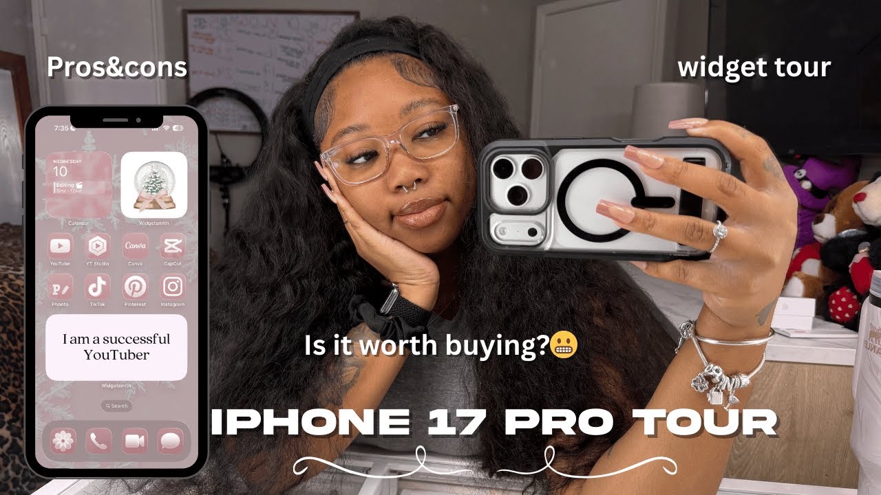 Обзор iPhone 17 Pro | Розовая рождественская эстетика**, плюсы и минусы, стоит ли его покупать? |...