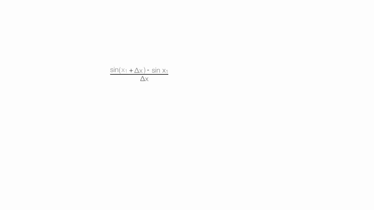 Proof: Derivative of Sin is Cos (Version 1)