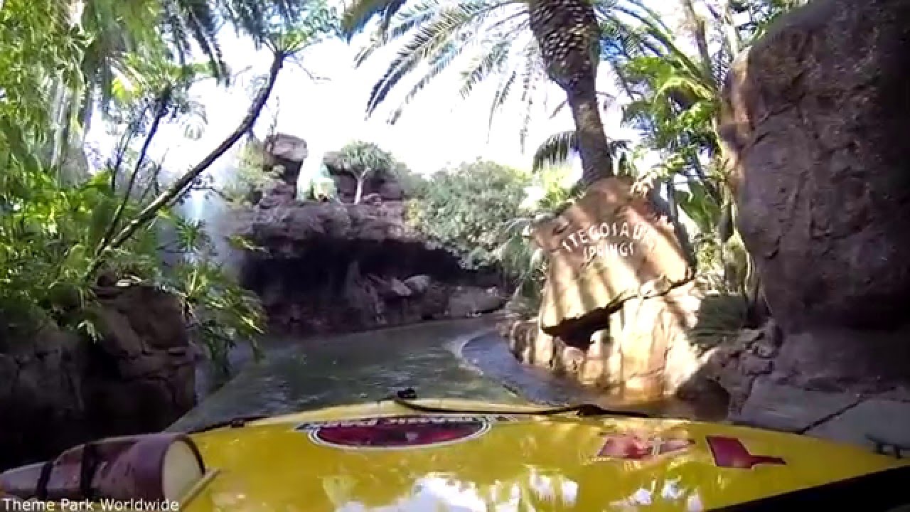 Jurassic Park The Ride Front Row POV - Universal Studios Hollywood