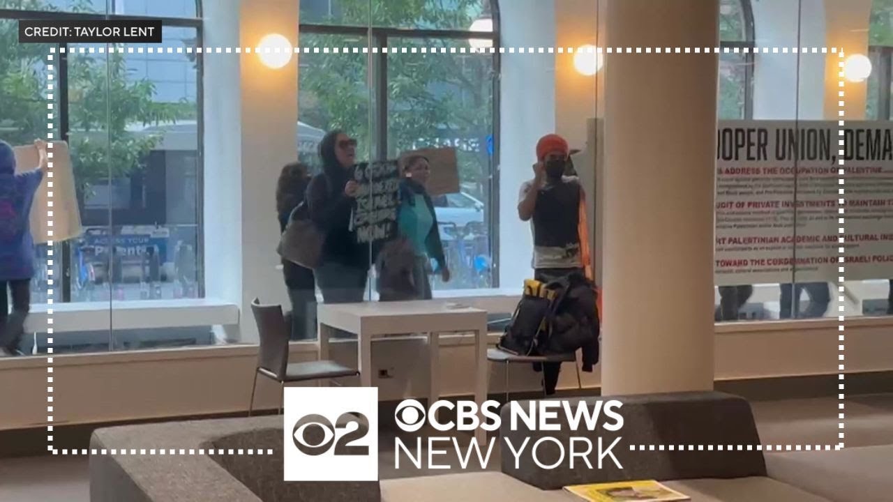 Pro-Palestinian rally at Cooper Union leads to tense moments at library