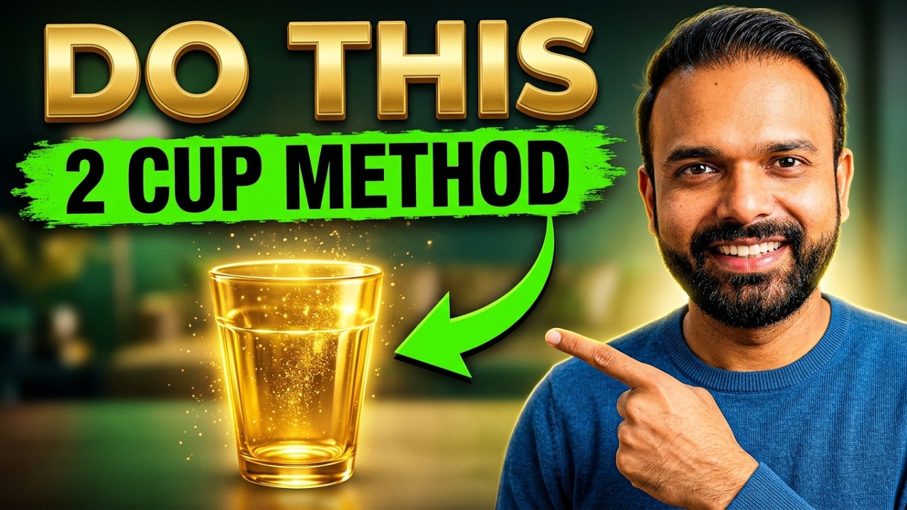 HOW TO MAKE THE TWO CUP METHOD WORK FOR YOU ✅ Overnight Law of Attraction Manifestation Technique