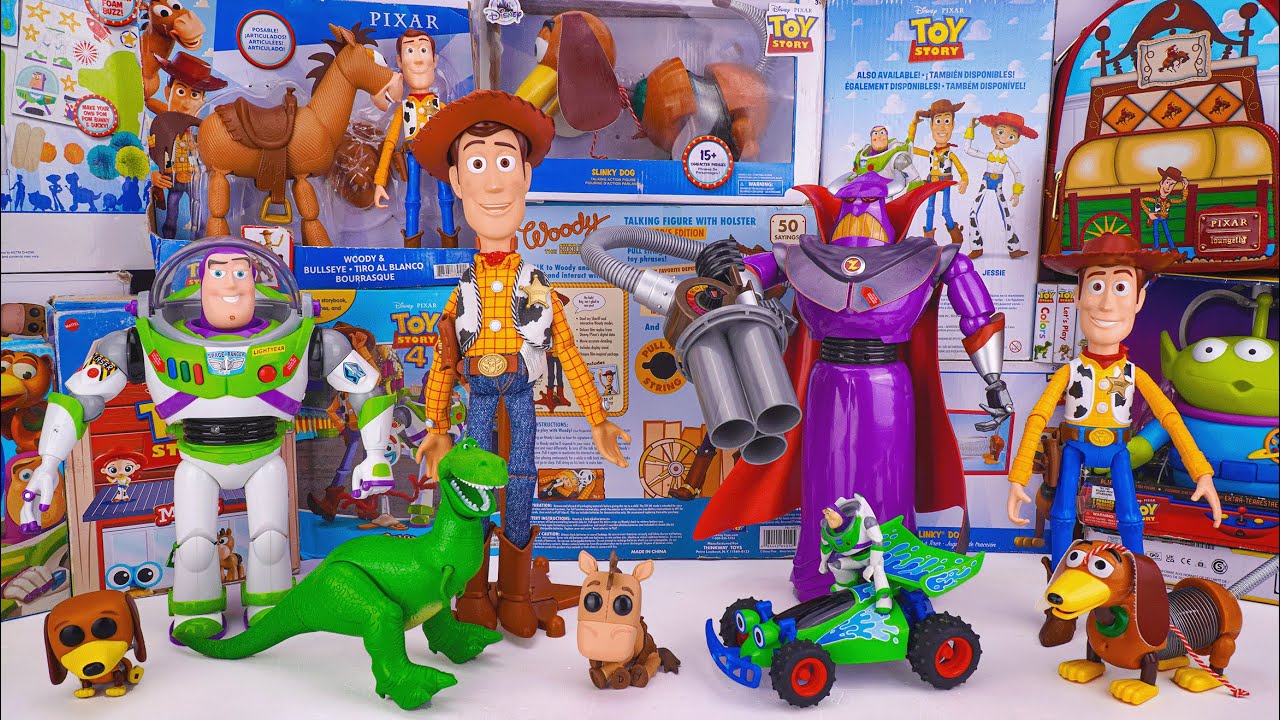 Unboxing Disney Pixar Toy Story toy collection ASMR | Toy Story Buzz Lightyear, Woody, jessi