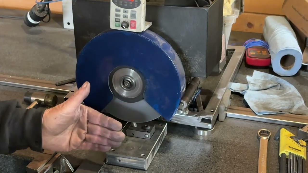 Dressing the Grinding Wheel on my Air Bearing Surface Grinder