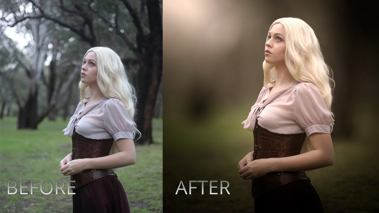 Photoshop Tutorial | Outdoor Portrait Editing (Warm Effect)
